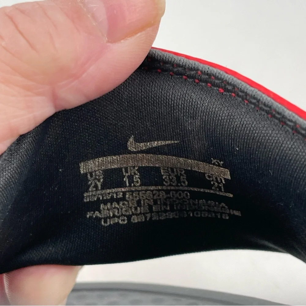 Nike Red and Black Kids Slide Sandals
